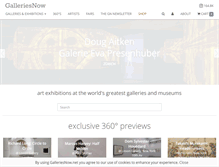 Tablet Screenshot of galleriesnow.net